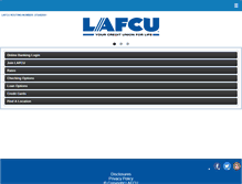 Tablet Screenshot of lafcu.com